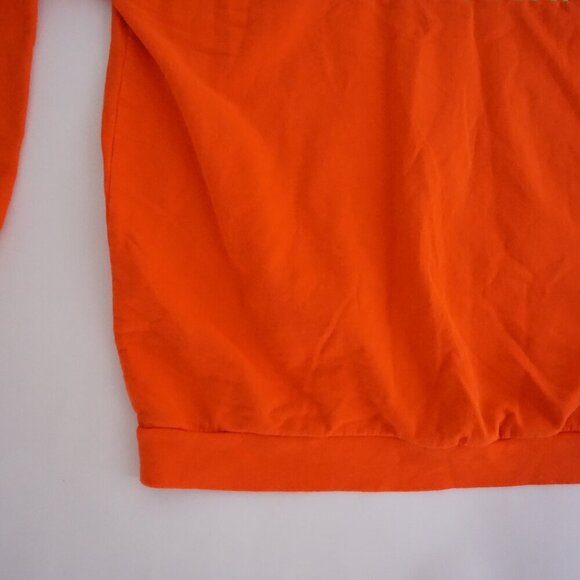 Vintage Endless Designs Orange Embroidered Halloween Haunted Housework Sweater L - Picture 7 of 10